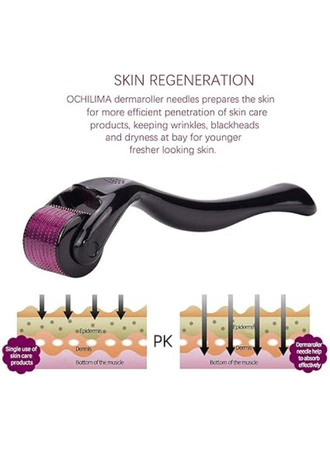 OCHILIMA Face Wrinkles And Hair Loss Treatment Roller Multicolour 1.0mm - Image 1